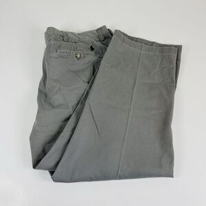 Polo Ralph Lauren 38 x 27 Vintage Preston Pant Gray 100% Cotton Flat Front